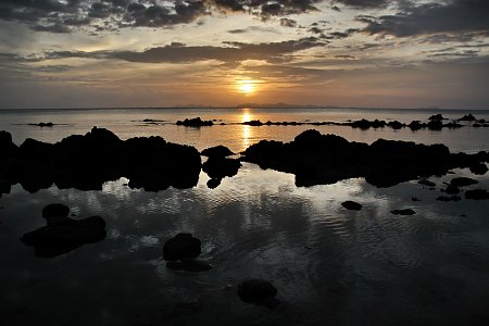 Felsen im Meer 