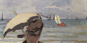 Camille Monet am Strand von Trouville 