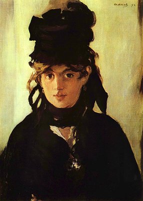 Portraet der Berthe Morisot mit Veilchenstrauss