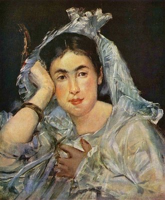 Portraet der Marguerite de Conflans mit der Kaputze