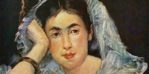 Portraet der Marguerite de Conflans mit der Kaputze 