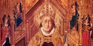 Hl Dominikus mit Kardinaltugenden 