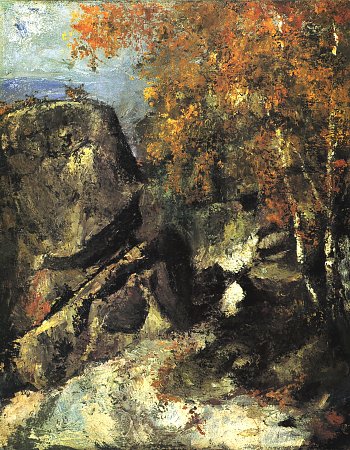 Felsen im Wald von Fontainebleau 