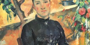 Portrait der madame Cezanne im Gewaechshaus 