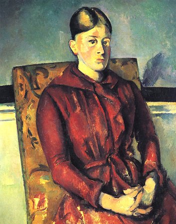 Portrait der madame Cezanne im gelben Lehnstuhl 