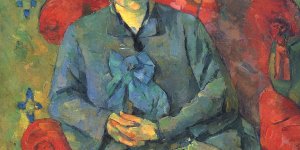 Stillleben Portrait der Madame Cezanne in rotem Lehnstuhl 