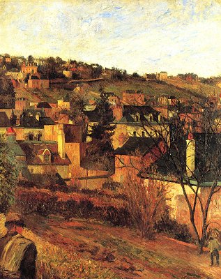 Blaue Daecher bei Rouen