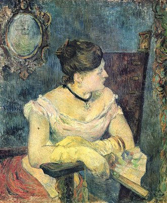 Portrait der Madame Gauguin im Abendkleid