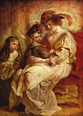 Helene Fourment mit zweien ihrer Kinder