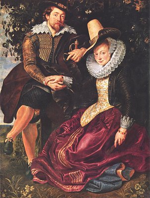 Peter Paul SelbstPortrait des Malers mit seiner Frau Isabella Brant in der Geissblattlaube