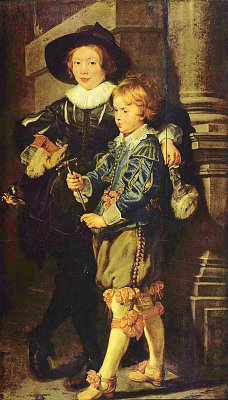 Portrait von Albert und Nicolas Soehne des Kuenstlers