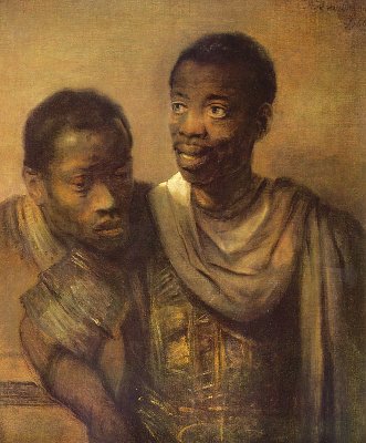 Zwei junge Afrikaner