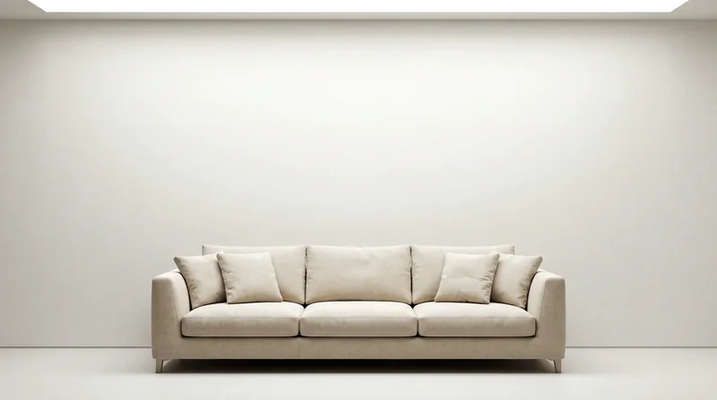 Wohnzimmer mit Leinwandbild an der Wand