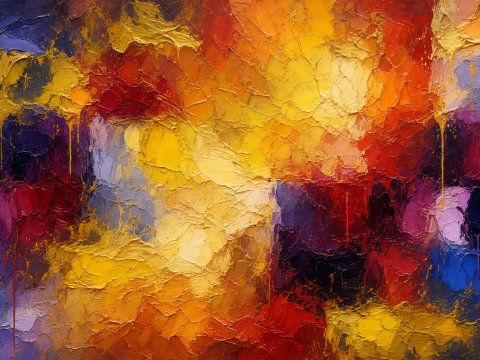Synästhesie der Farben – Leinwandbild