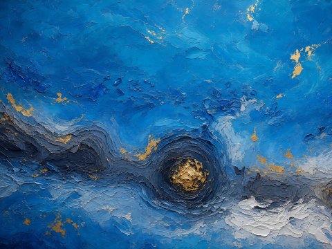 Flüchtige Horizonte in Aquatinta – Leinwandbild