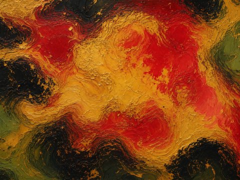 Vulkanische Herzschläge – Leinwandbild