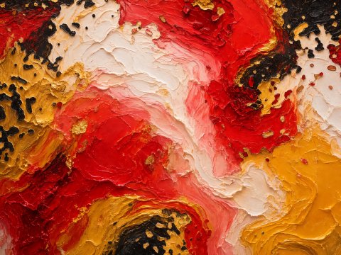 Glutspuren im Schimmerlicht – Leinwandbild