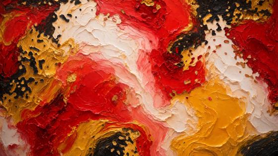 Glutspuren im Schimmerlicht – Leinwandbild