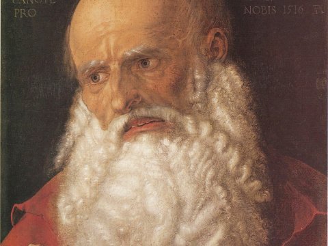 Porträt eines bärtigen Mannes – Albrecht Dürer – Leinwandbild