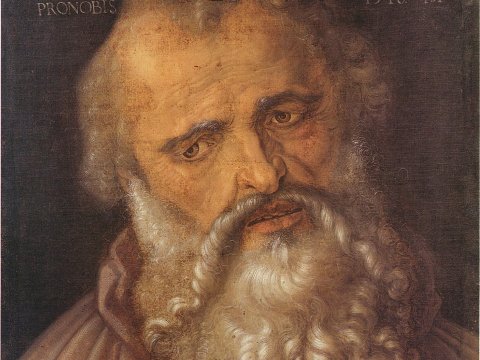 Heiliger mit langem Bart – Albrecht Dürer – Leinwandbild