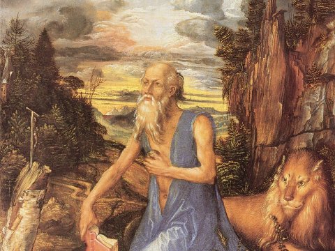 Heiliger Hieronymus im Gebet – Albrecht Dürer – Leinwandbild