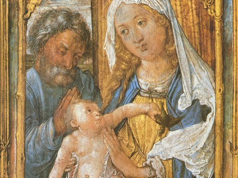 Heilige Familie mit Jesuskind – Albrecht Dürer – Leinwandbild