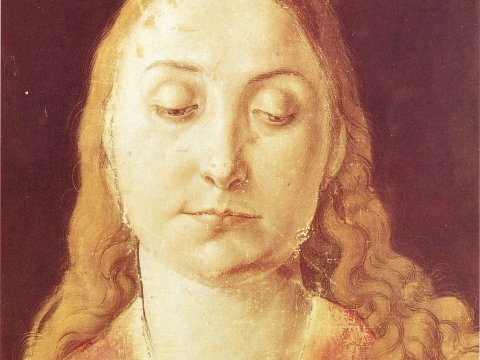 Heilige mit geschlossenen Augen – Albrecht Dürer – Leinwandbild