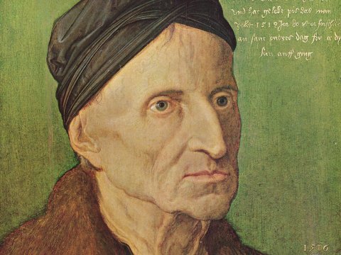 Porträt eines älteren Mannes – Albrecht Dürer – Leinwandbild