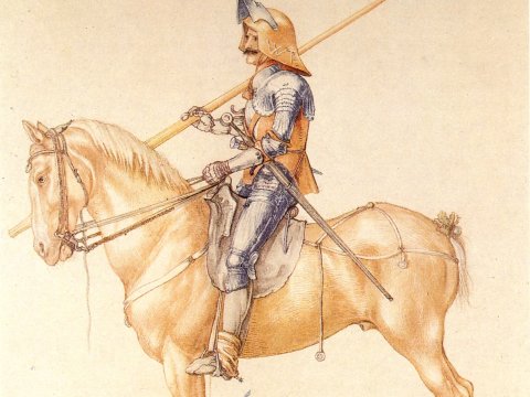 Ritter auf dem Pferd – Albrecht Dürer – Leinwandbild