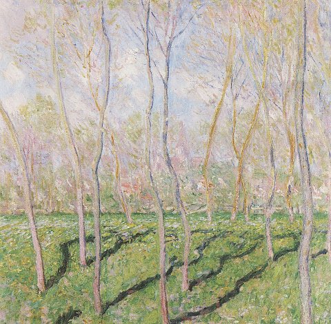 Frühling im Wald – Claude Monet – Leinwandbild