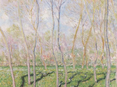 Frühling im Wald – Claude Monet – Leinwandbild