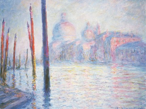Venedig mit Kanal und Kuppeln – Claude Monet – Leinwandbild