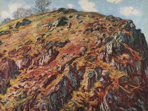 Felsige Hügellandschaft – Claude Monet – Leinwandbild