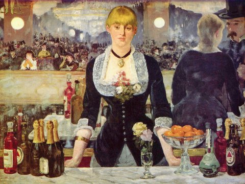Bar im Folies-Bergère – Édouard Manet – Leinwandbild