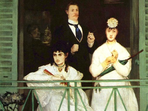 Auf dem Balkon – Édouard Manet – Leinwandbild