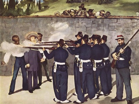 Die Hinrichtung Maximilians – Édouard Manet – Leinwandbild