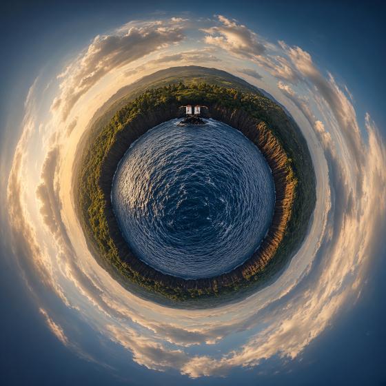 Traumspiegel des Horizonts – Leinwandbild