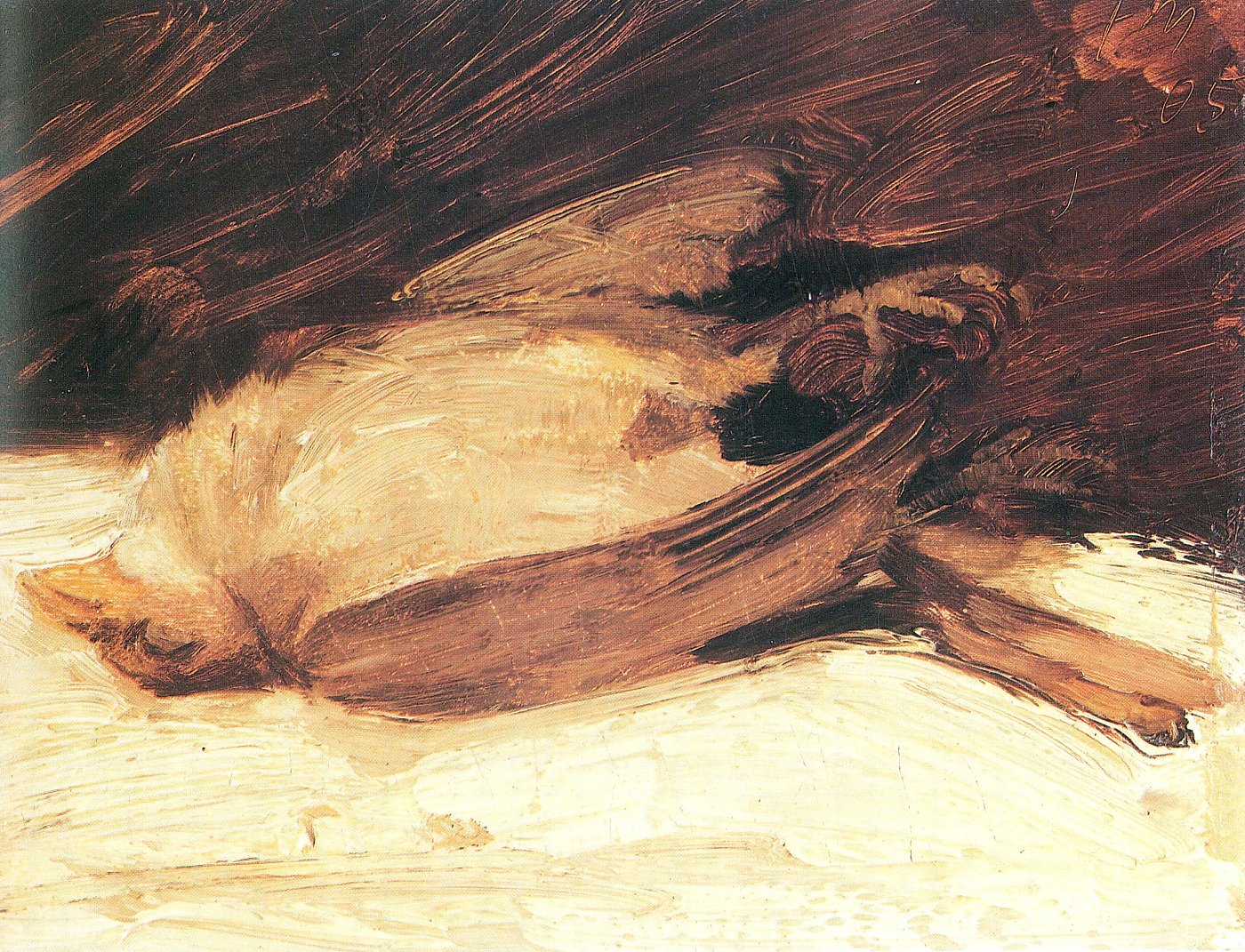 Liegender Hund – Franz Marc – Leinwandbild