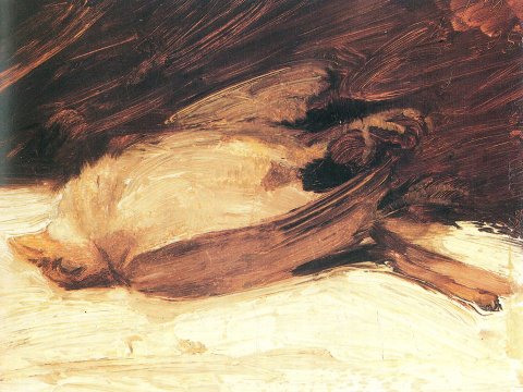 Liegender Hund – Franz Marc – Leinwandbild