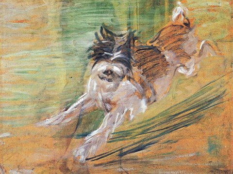 Laufender Hund – Franz Marc – Leinwandbild