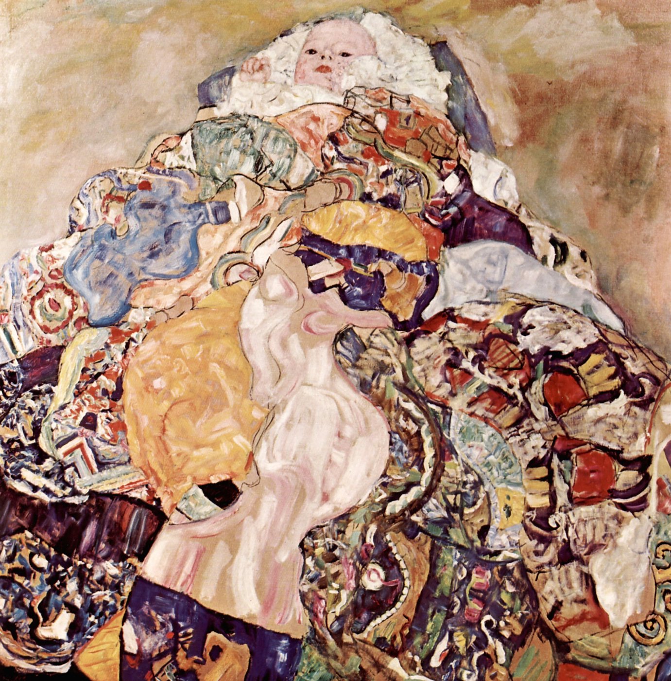 Mutter mit Kind – Gustav Klimt – Gustav Klimt Leinwandbild