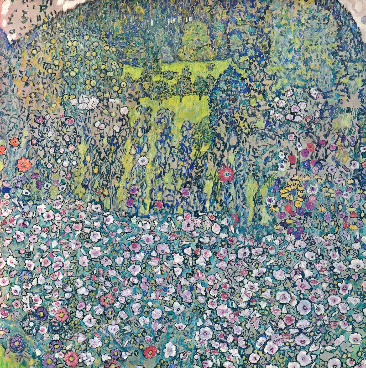 Blumenfeld im Frühling – Gustav Klimt – Gustav Klimt Leinwandbild
