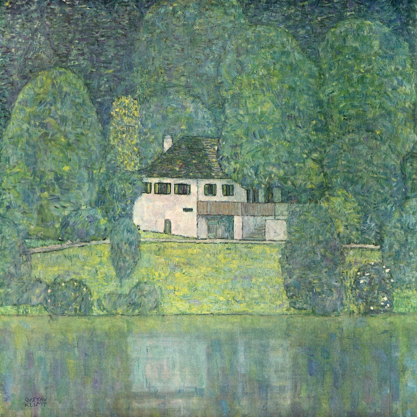 Haus am See – Gustav Klimt – Gustav Klimt Leinwandbild