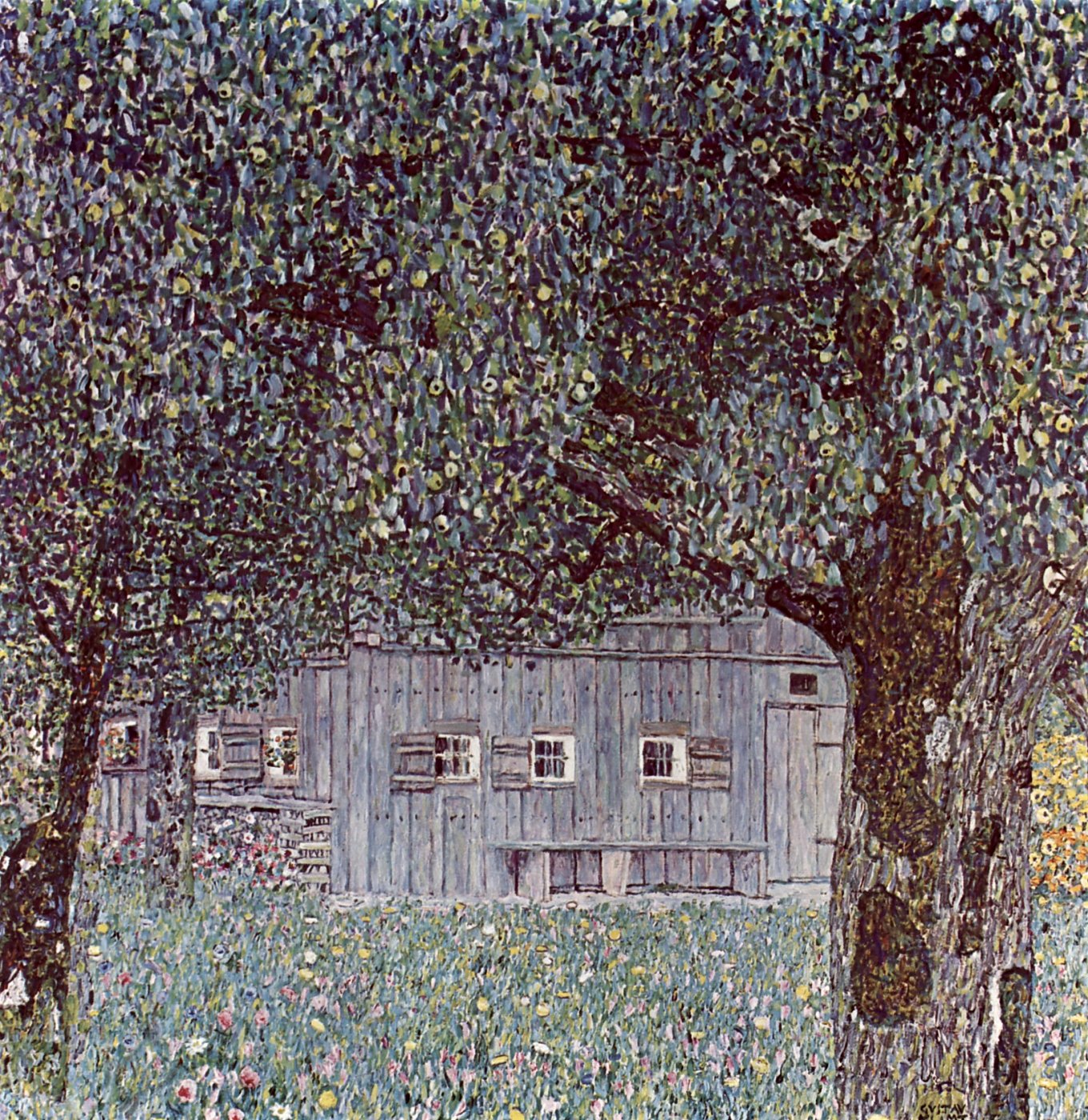 Haus unter Bäumen – Gustav Klimt – Gustav Klimt Leinwandbild