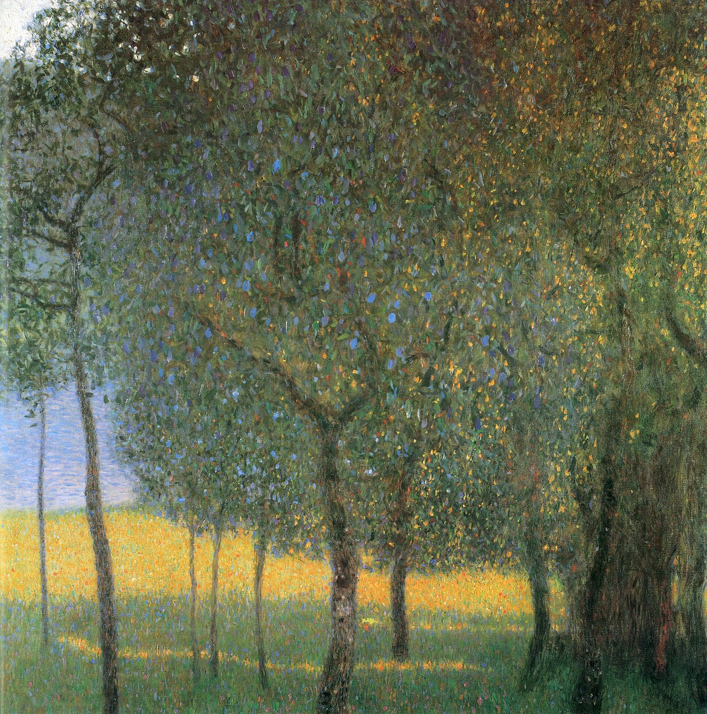 Bäume im goldenen Licht – Gustav Klimt – Gustav Klimt Leinwandbild