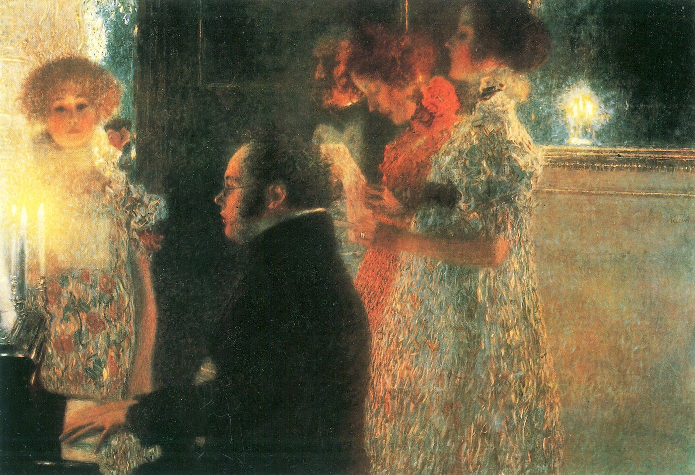 Musizierende Gesellschaft – Gustav Klimt – Leinwandbild