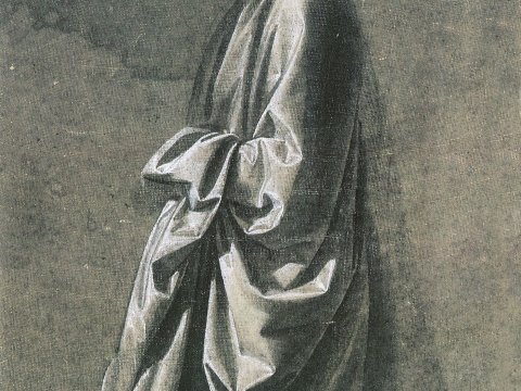 Gewand mit Schleife – Leonardo da Vinci – Leinwandbild