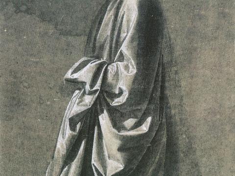 Gewand mit Schleife – Leonardo da Vinci – Leinwandbild