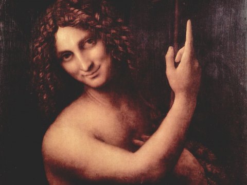 Der segnende Christus – Leonardo da Vinci – Leinwandbild