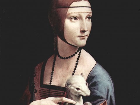 Dame mit Hermelin – Leonardo da Vinci – Leinwandbild